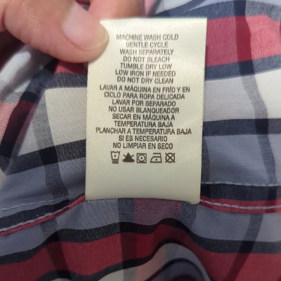 Simply Styled Red and Blue Plaid Casual Shirt - Picture 4 of 5